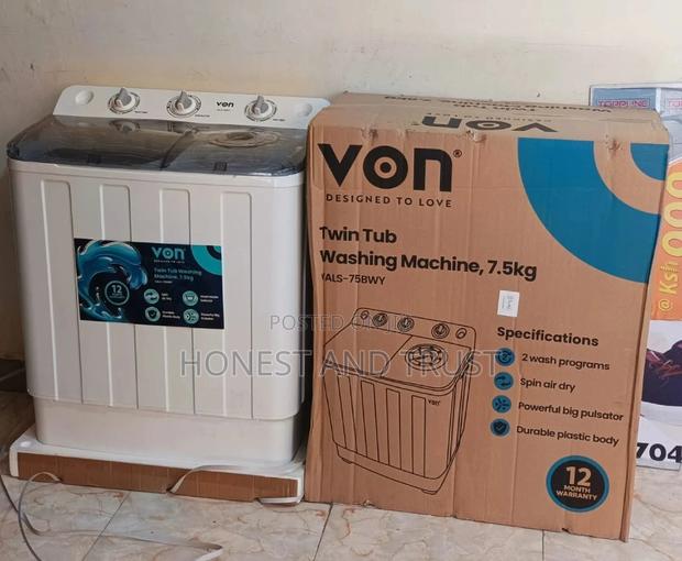 7.5kg Von Washing Machine - main view