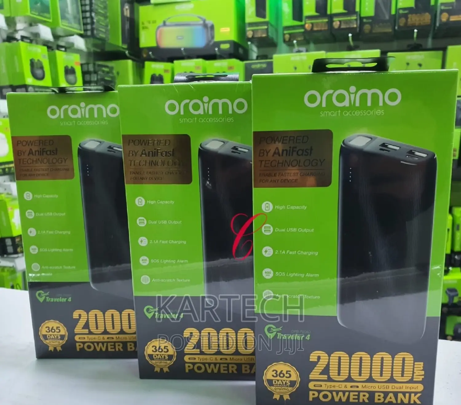 Oraimo P204D Traveler 4 20,000mah Power Bank