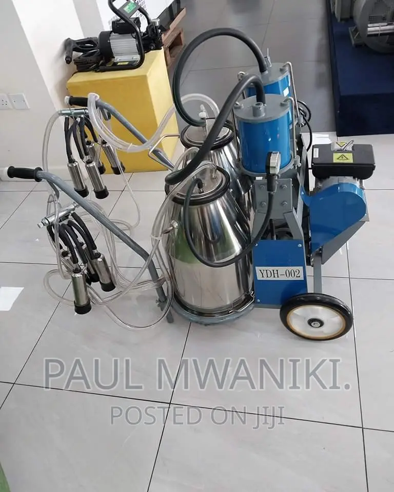 High-efficiency Double Bucket Cow Milking Machine