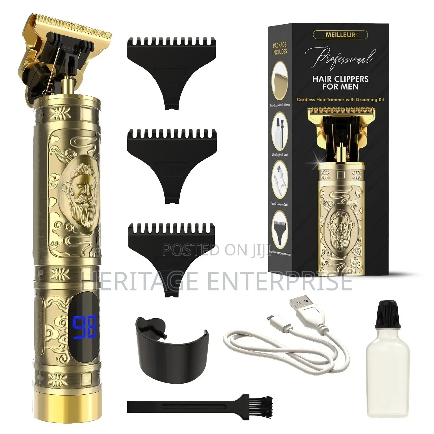 Hair Trimmer,Rechargeable Hair Trimmer With Display