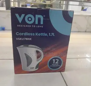 Von 1.7L Cordless Kettle Vskl17bnk White and Black