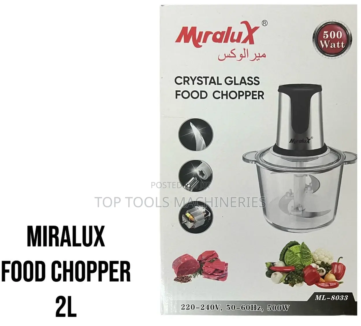 Miralux Food Chopper 2 L