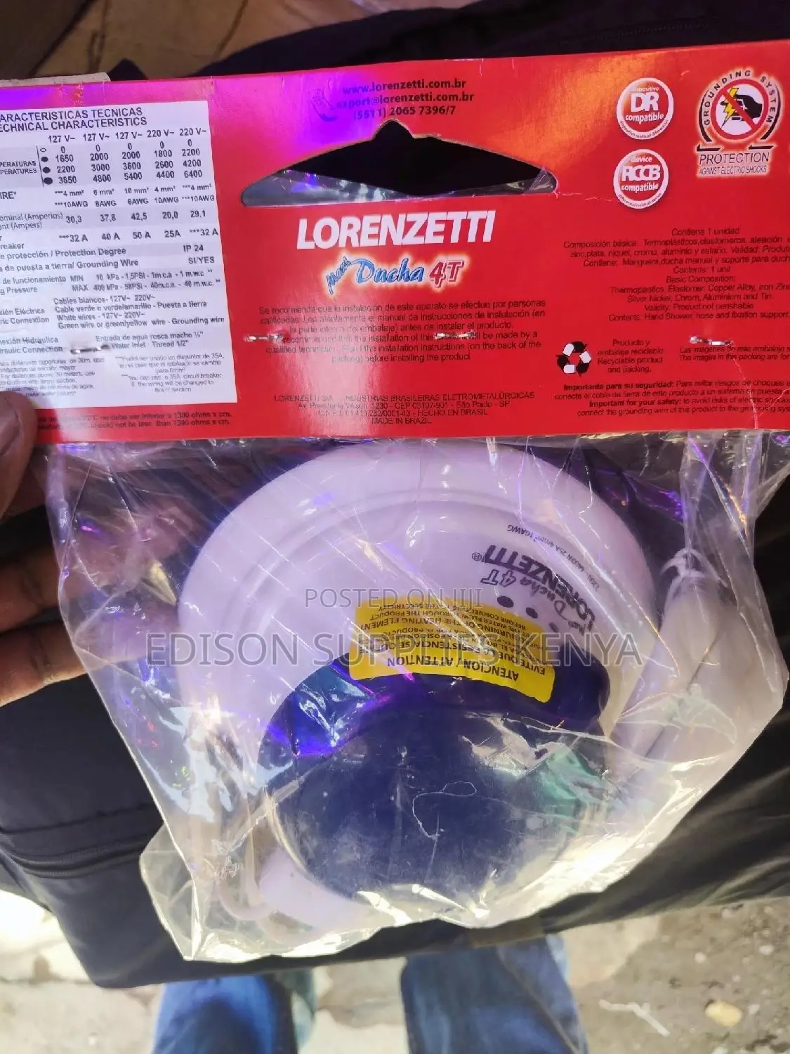 Maxi Ducha 4T Lorenzetti Maxi Ducha 4T Instant Shower Heater