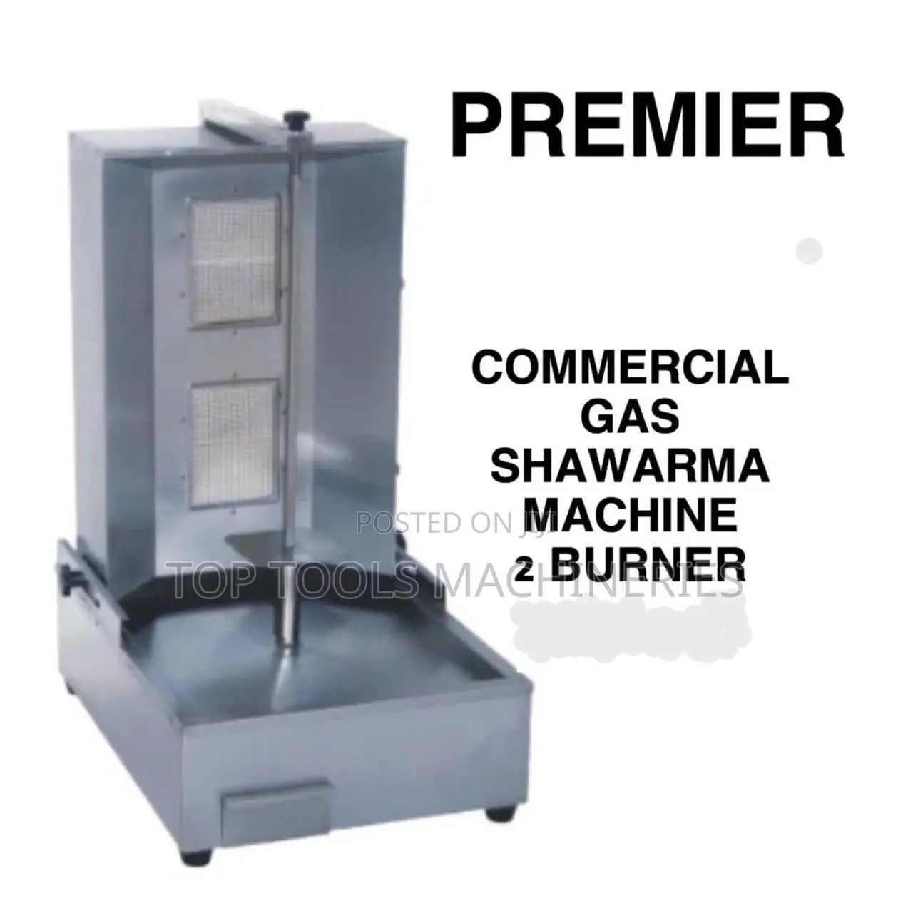 Premier Commercial Gas Shawarma Machine 2 Burner