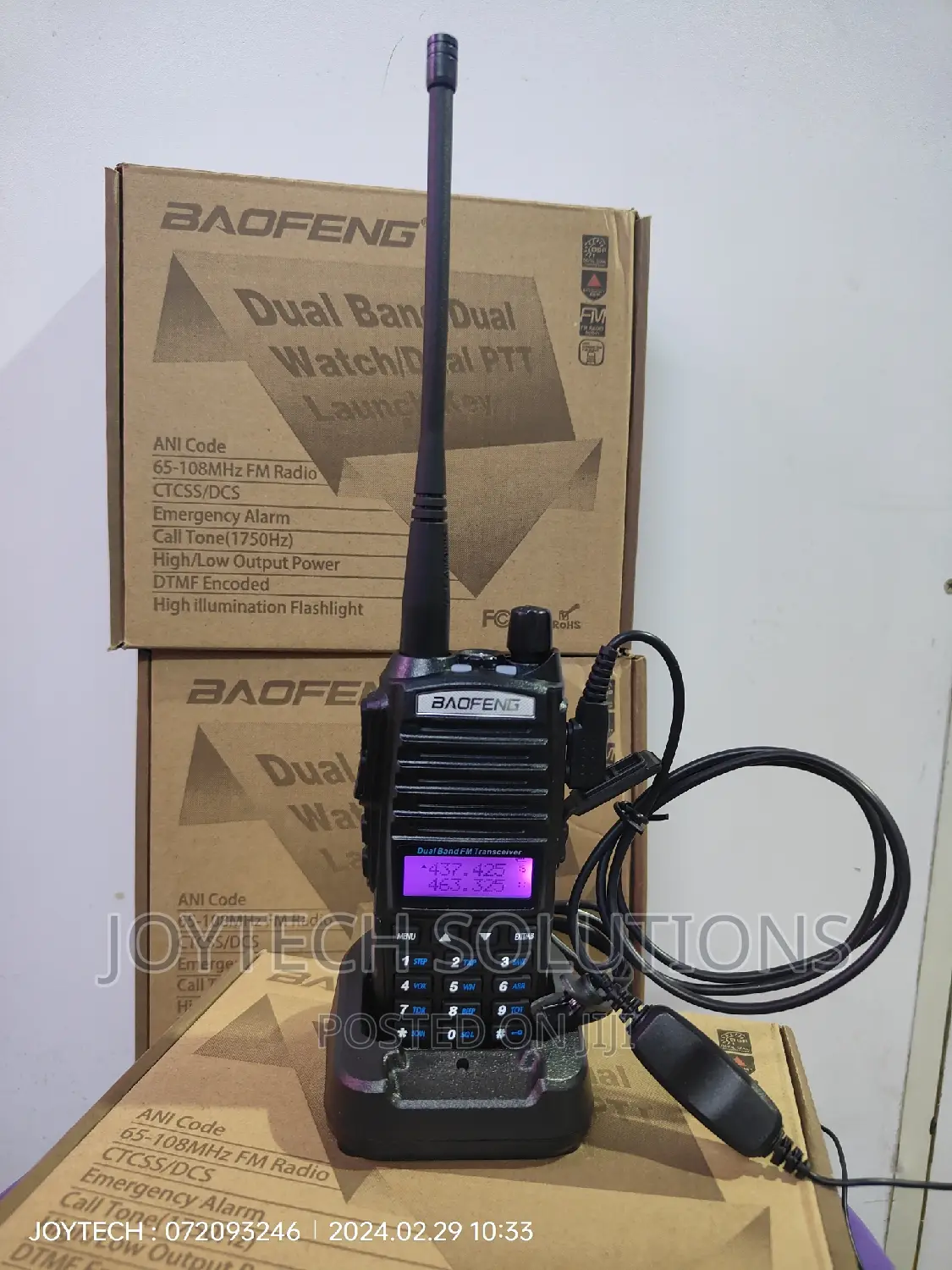 Dual Band Handheld Walkie Radio 128 Channels