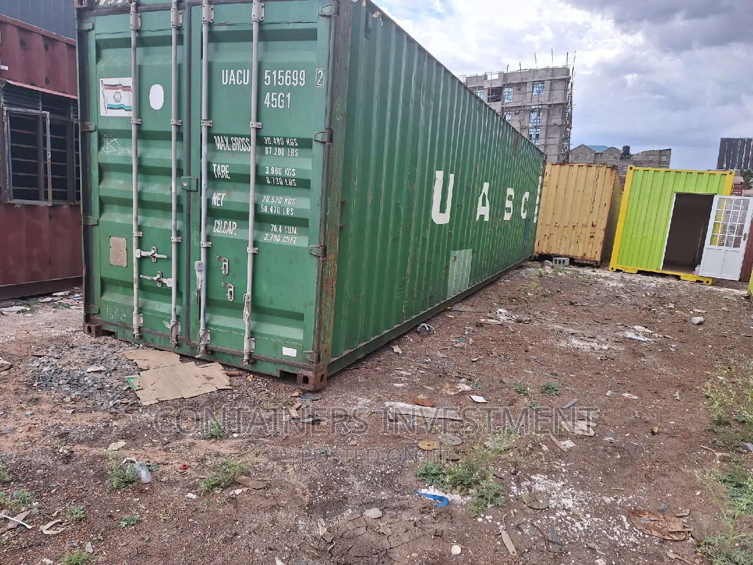 40ft Empty Containers- Yard in Nairobi Utwala Area.