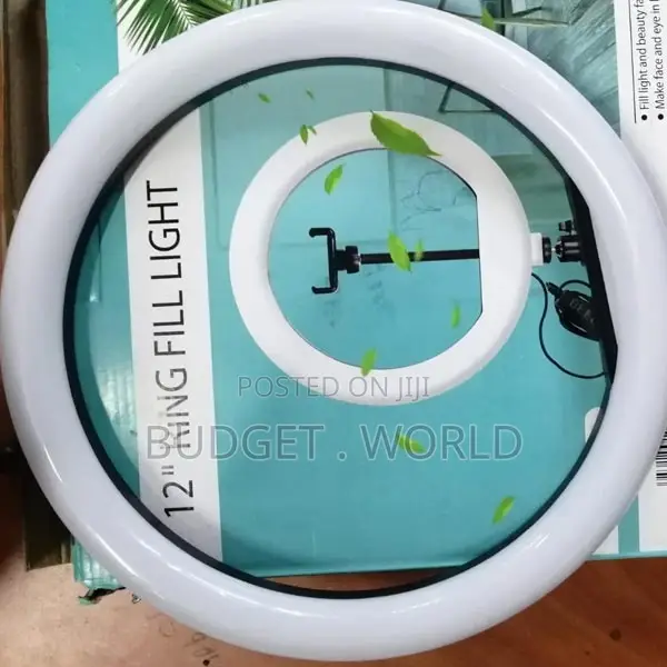 Low Budgetring Light 12 Inches With 2.1tripod. 3 Modes Light