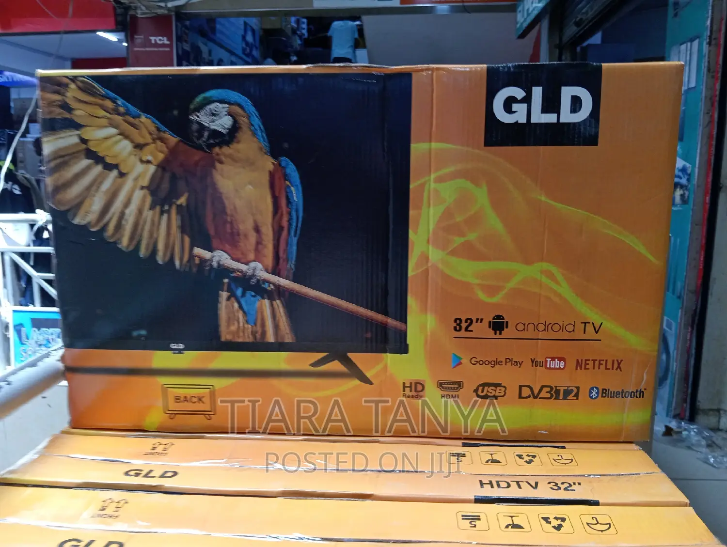 GLD 32" INCHES TV Smart,FRAMELESS, Android,Youtube