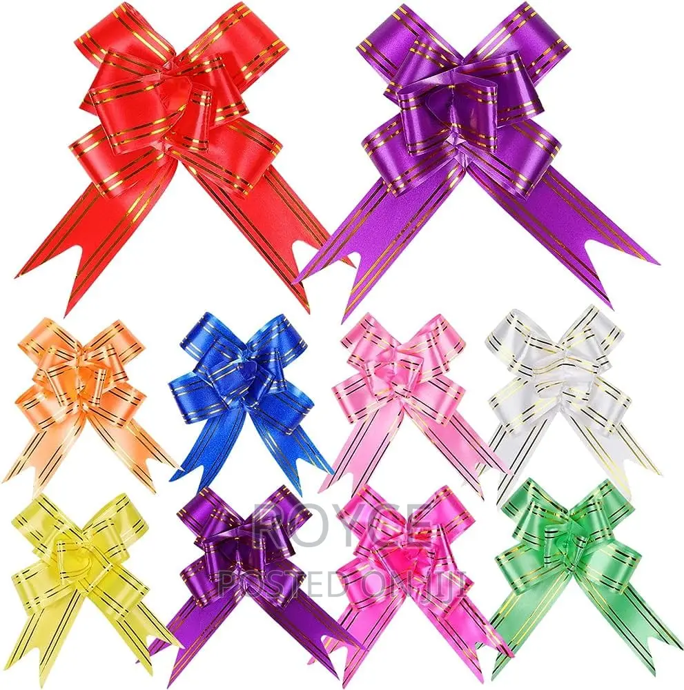 4 Pull Gift Ribbon Set- 10pcs