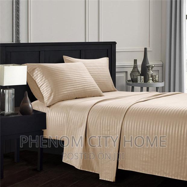 Stripped Bed Sheet