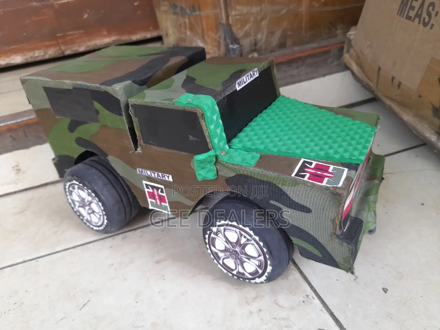 Wooden Military Toy Cars