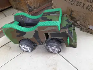 Wooden Military Toy Car