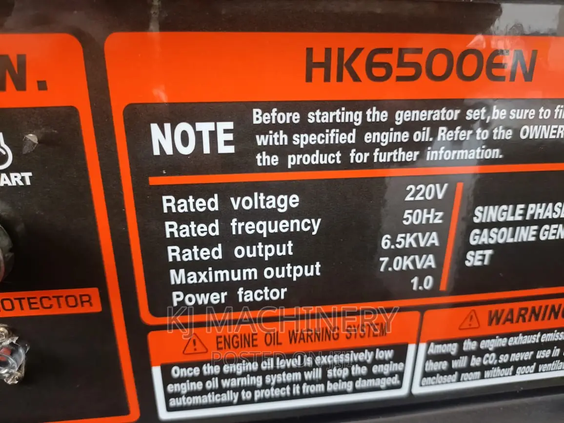 Gasoline Engine Low Power Generator 6.5hp