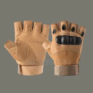 Khaki Tactical/Gym Gloves -Half-Finger Gloves