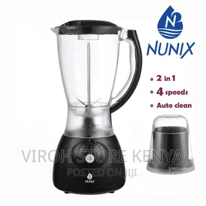 Nunix AK-300B Blender 2.1 Electric Blender With 4 Speeds