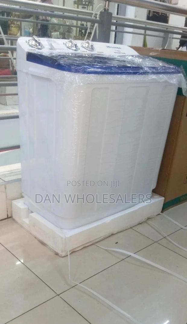 Hisense WSQB753W - 7.5kg Twin Tub Top Load Washing Machine