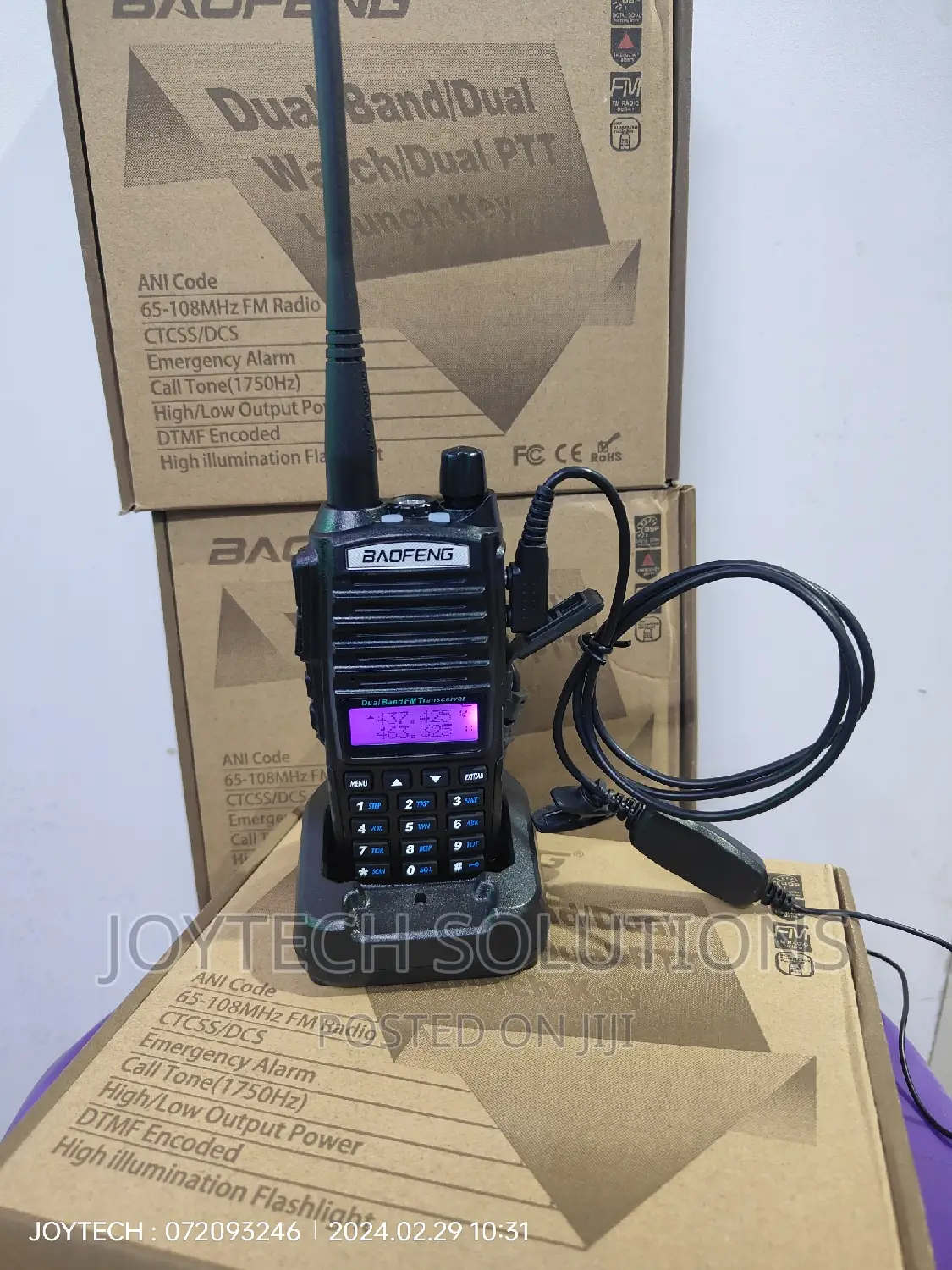 Baofeng Uv-82 Dual Band Walkie Talkie Two Way Radio Call