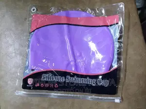 Blue Silicone Swimming Cap