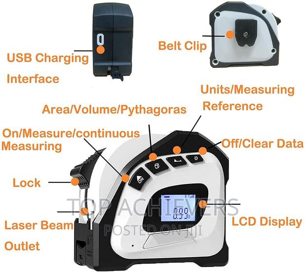 Laser Tape Distance Meter 40m - thumbnail 3