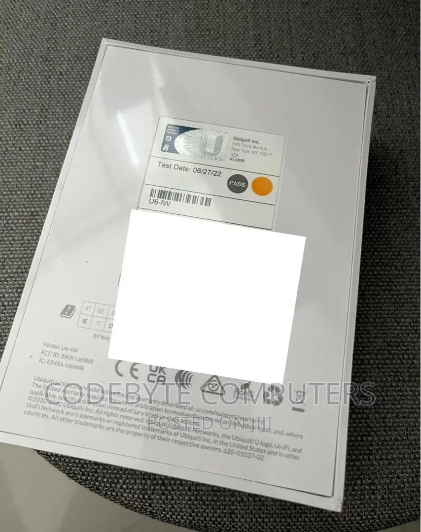 Unifi 6 in-Wall Access Point (U6-Iw) Unifi 6 in-Wall