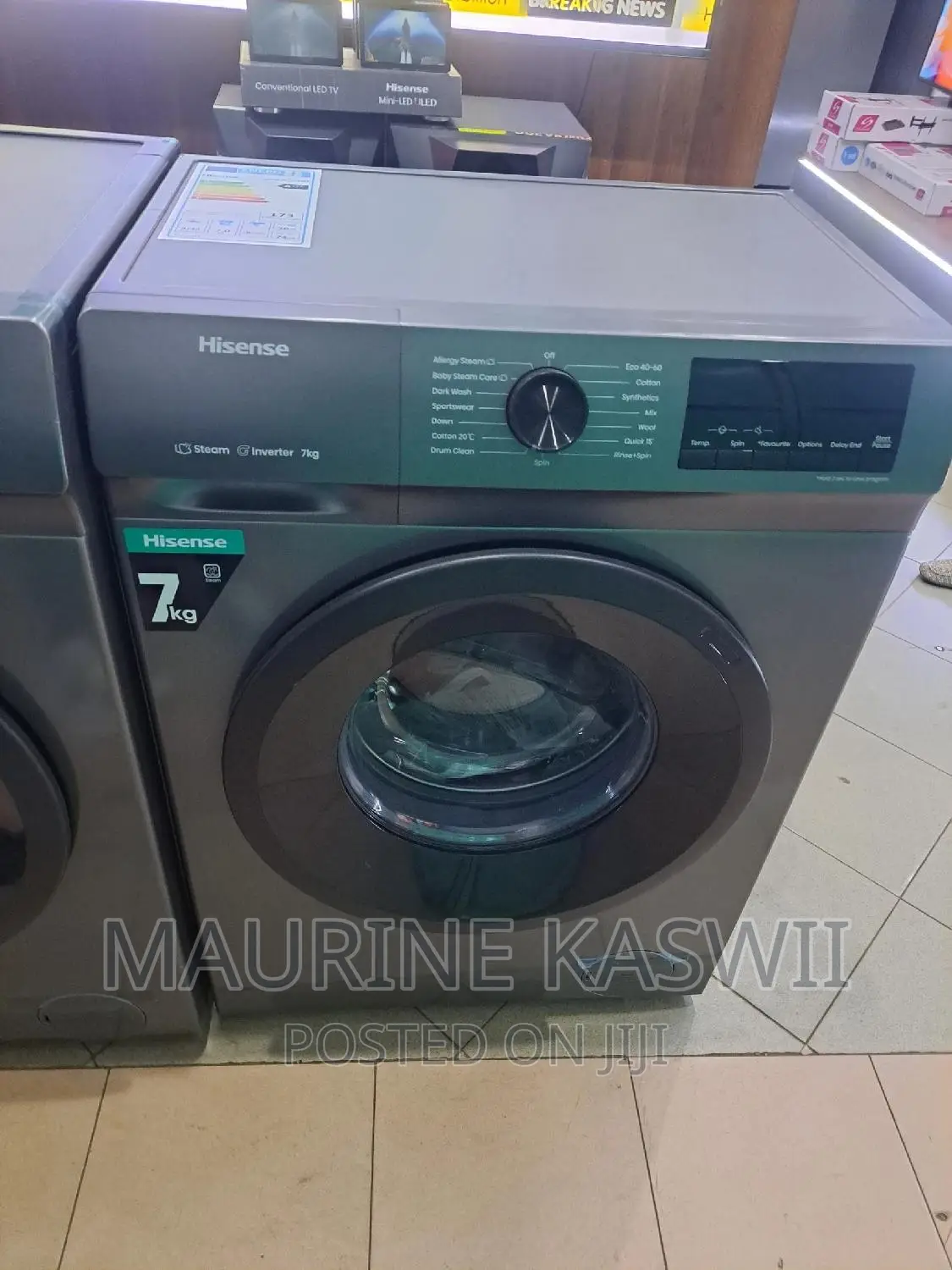 Hisense 7kg Washing Machine Wfqp7012evmt