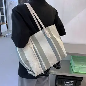 Elena Stripped Tote Bag