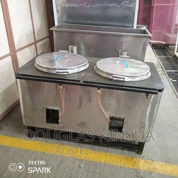 Stainless Steel Commercial School Energy Saving Jiko (100l):