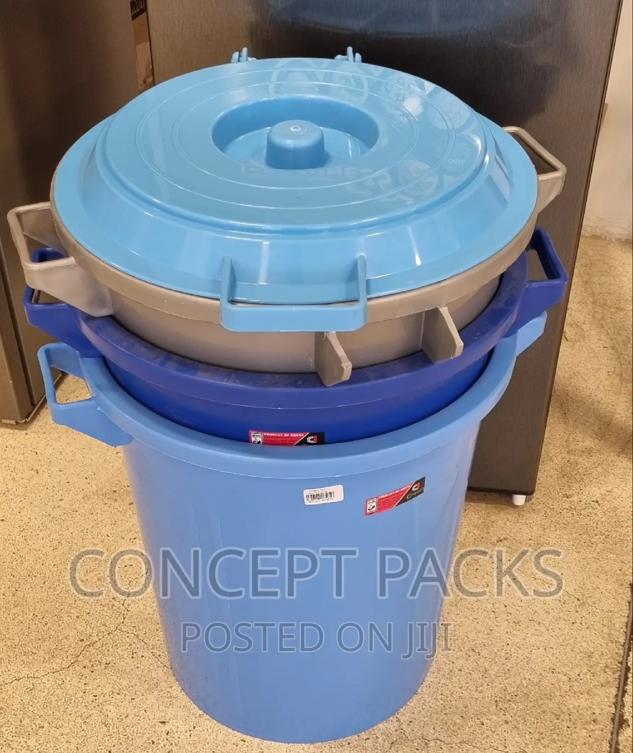 60 Litres Bin With Side Handles and Lid.