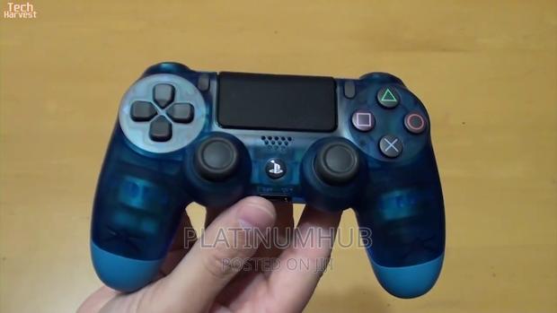 Crystal Blue Controller Play Station 4 Q8u - main view