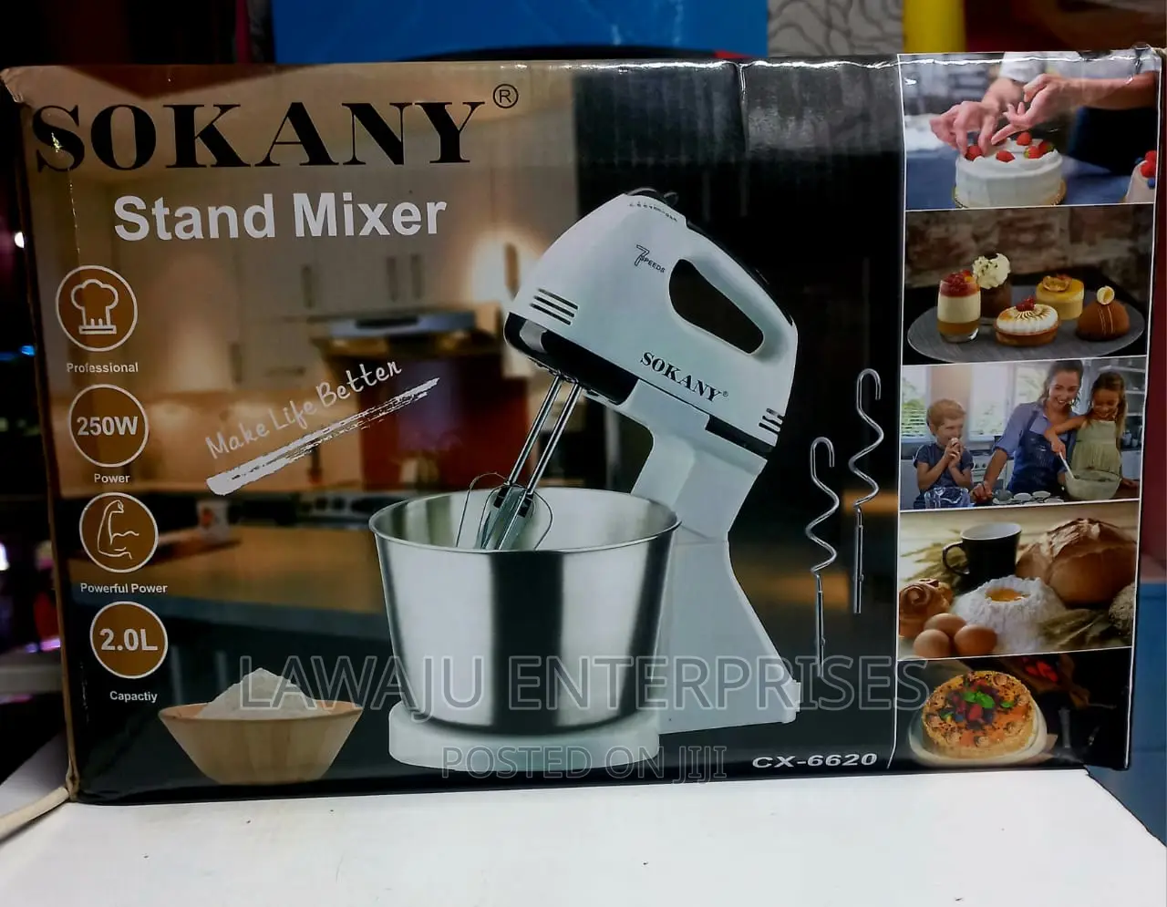 2.0ltrs ,7 Speed Sokany Hand Mixer With Bowl