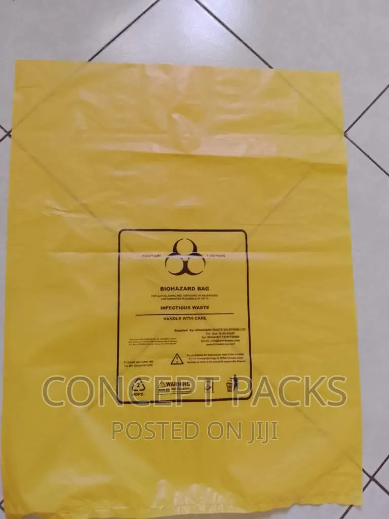 50pcs Medical Bio Hazard Garbage Bags