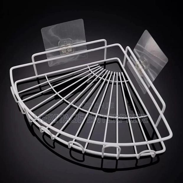 Corner Shelf Storage Triangular Storage Bracket Black *