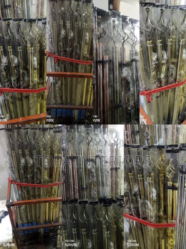 Smooth Chinese Window Curtain Rods 2m Double Window Curtain Rods Set