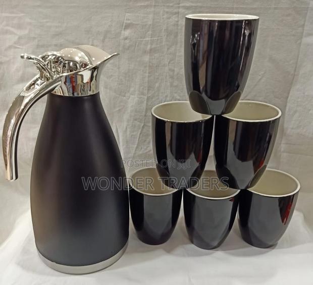 6 PCS Mugs + 1 Pc Black Flask of 2 Litres Capacity* - main view