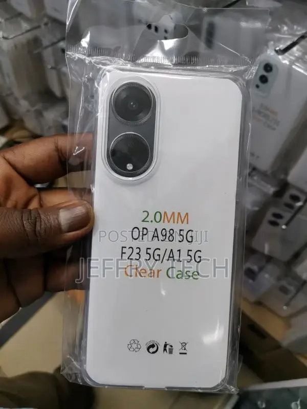 (Oppo A98 5G) Clear Silicone Soft Flexible TPU Rubber Clear