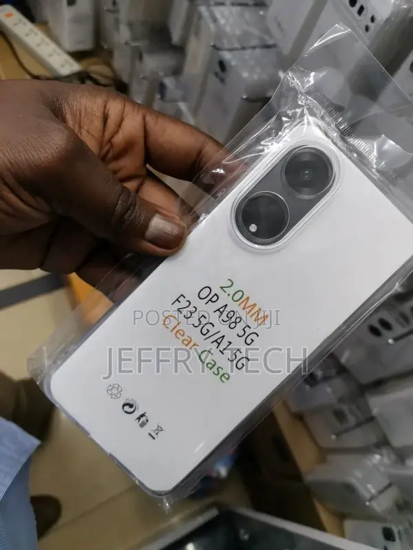 (Oppo A98 5G) Clear Silicone Soft Flexible TPU Rubber Clear