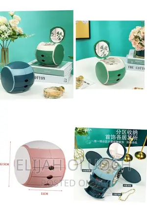 Ball Shaped 6 Cubicle Jewelry Cosmetic Organizer