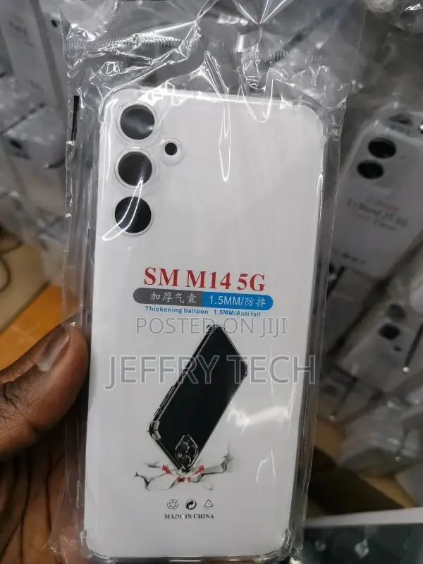 Galaxy M14 Case, Clear PC Back TPU Bumper Case Cover for Sam