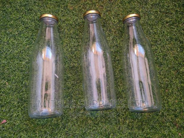 10 Milk/Juice Glass Bottle 1000ml W/ 5cm Diameter,26cm Long