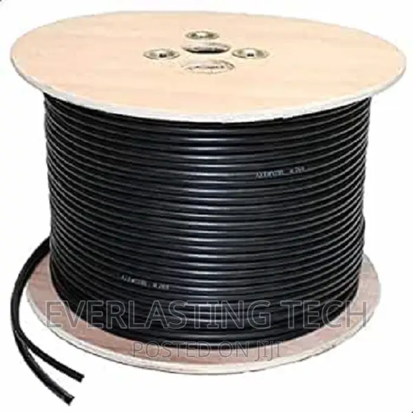 RG59 Generic Coaxial Cable for CCTV Camera (300m, Black)