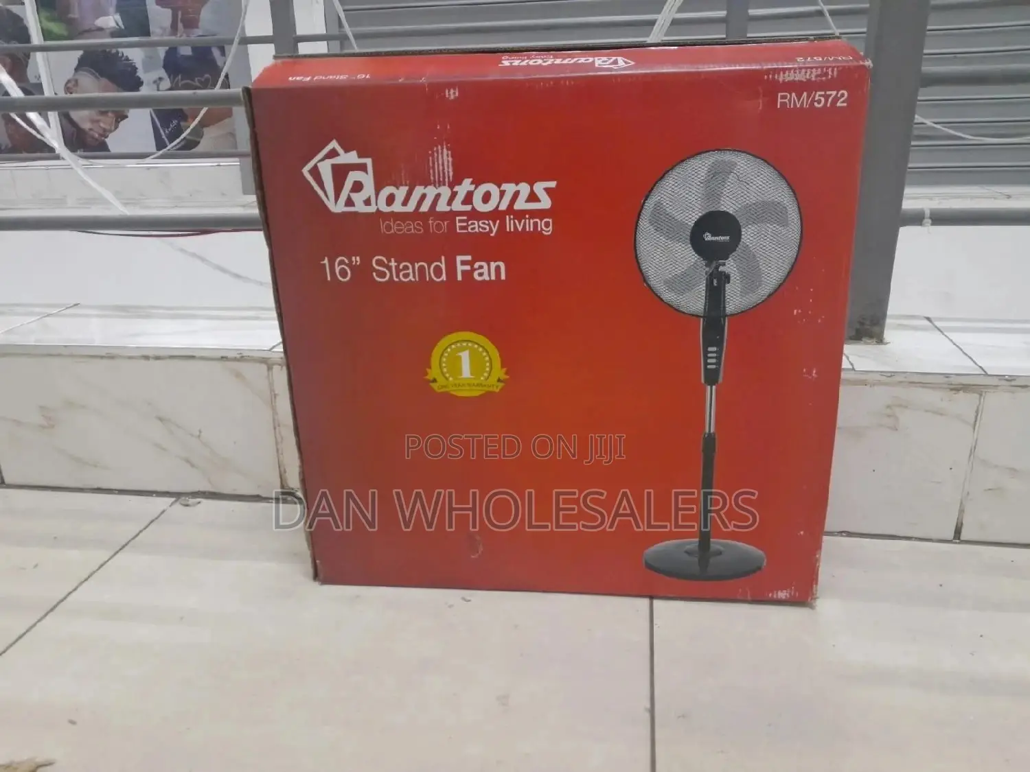 Ramtons RM/572 Ramtons Stand Fan 16 Inch + Timer 5 Blade