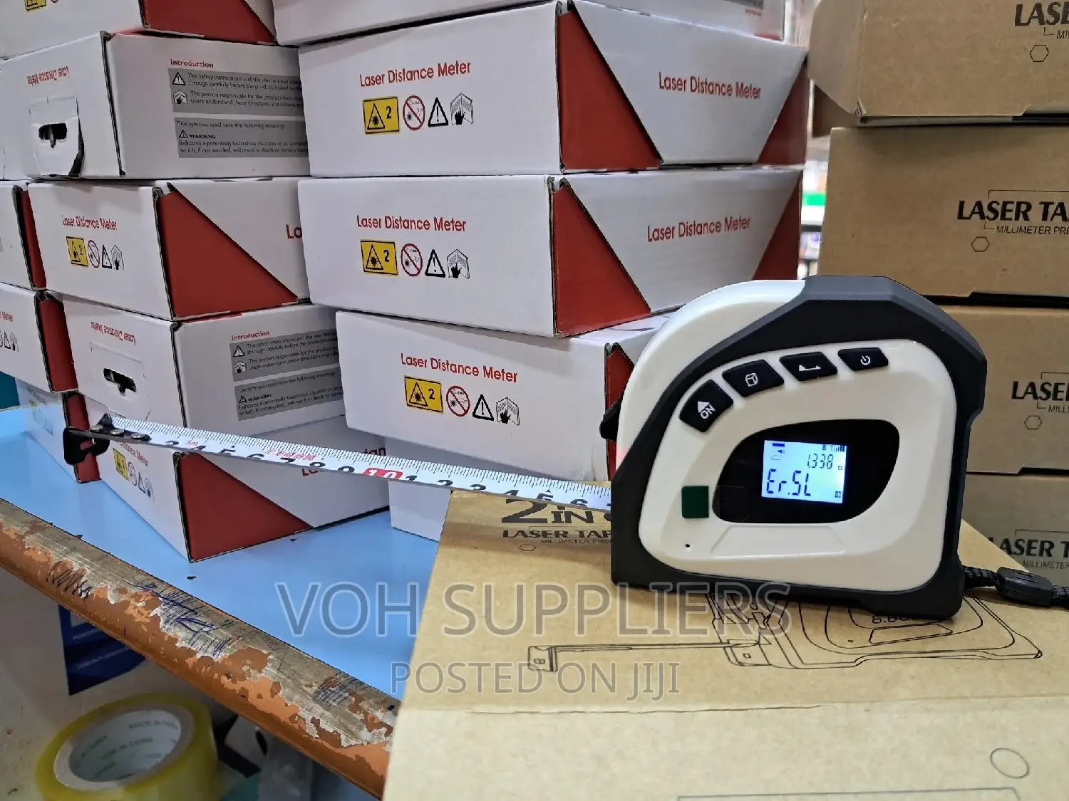 Digital Laser Tape Measure 2 in 1 40m +5m
