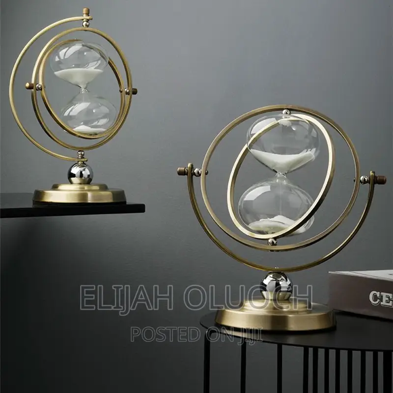 360•Rotating Glass Hour Timer/Decor