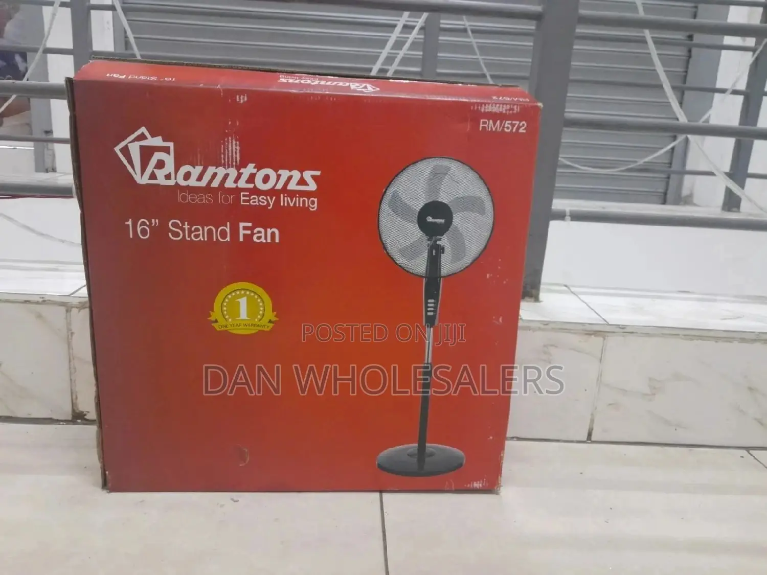 Stand Fan 16 Inch and 5 Blade