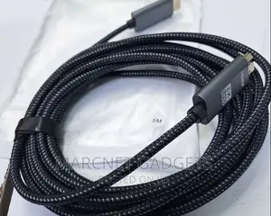 Round Metallic Ends Cloth Shielded Hdmi Cable 5m