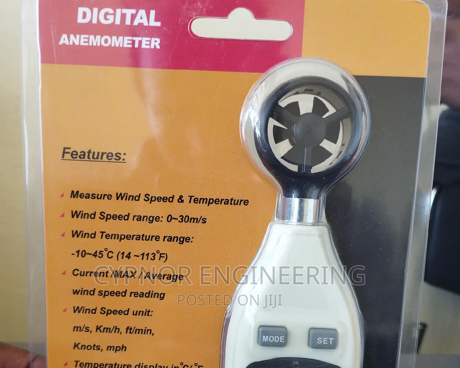 Wind Speed Anemometer