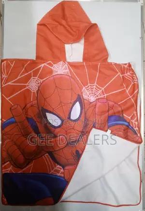 Spiderman Cartoon Themed Hooded Swimming Towels
