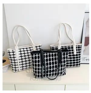 *Tweed Tote Bag Size: 40*11*25cm