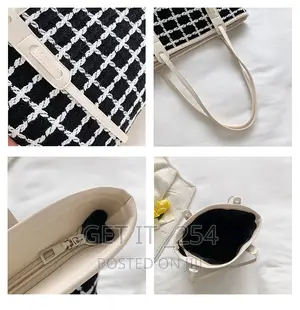 *Tweed Tote Bag Size: 40*11*25cm
