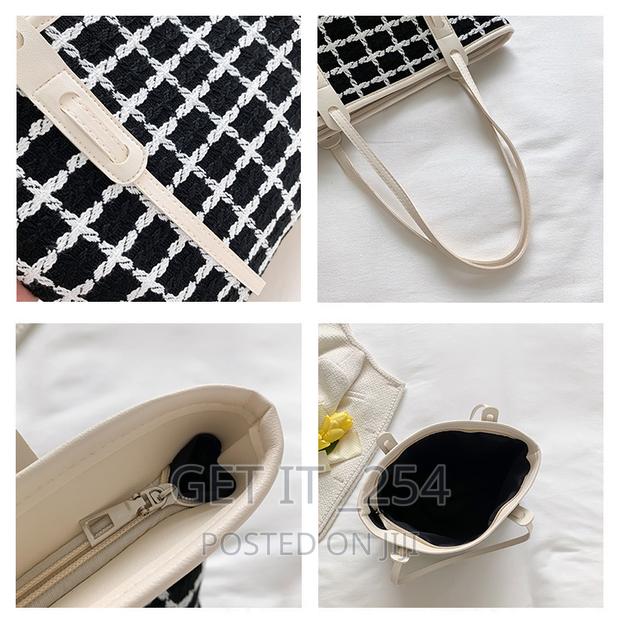 *Tweed Tote Bag Size: 40*11*25cm - thumbnail 2